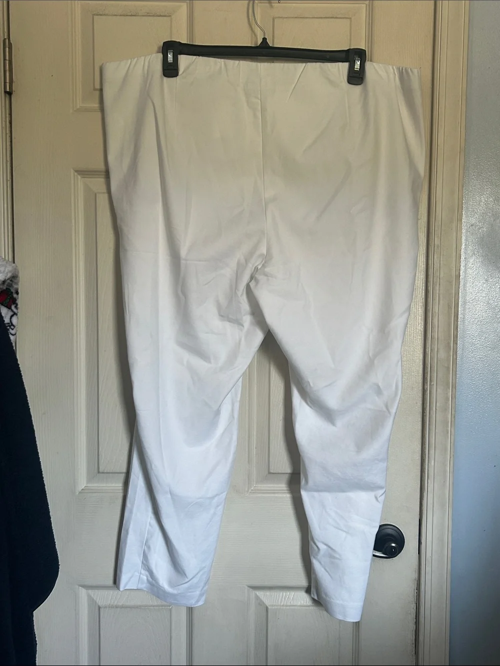J. Jill white essential cotton stretch pants size 24